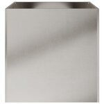 vidaXL Jardinière argenté 42x40x39 cm acier inoxydable