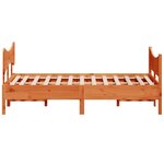 vidaXL Cadre de lit sans matelas cire marron 140x200cm bois pin massif