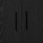 Armoire de rangement vidaXL noire 108x41x40 cm en bois d'ingénierie