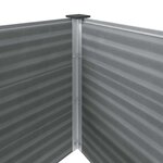 vidaXL Lit surélevé de jardin 250x100x54 cm WPC Gris