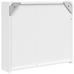 vidaXL Armoire de salle de bain à miroir avec LED blanc 60x13x52 cm