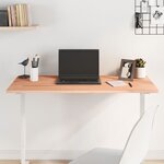 vidaXL Dessus de bureau 100x50x1 5 cm bois massif de hêtre