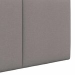 vidaXL Tête de lit suspendue Taupe Tissu