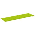 vidaXL Chaise longue de jardin avec coussin Bois d'acacia solide