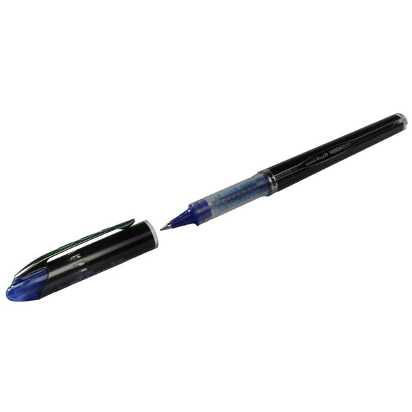 Roller encre liquide Vision Elite UB205 pointe fine 0 5mm bleu x 12 UNI-BALL