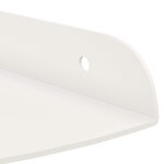 vidaXL Étagère flottante avec étagère 2 Pièces Blanc 18 x 18 x 2 cm