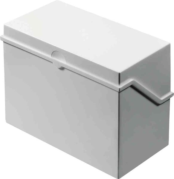 petite caisse de fichier format A6 à l'italienne, gris HELIT