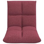 vidaXL Fauteuil de sol ajustable Bordeaux Tissu
