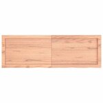 vidaXL Étagère murale marron clair bois chêne massif traité