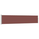 vidaXL Auvent latéral rétractable de patio 100x500 cm Marron