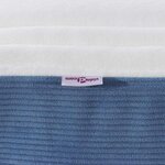 vidaXL Matelas de Lit avec matelas Bleu 140 x 190 cm tissu