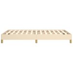vidaXL Cadre de lit sans matelas crème 120x190 cm tissu
