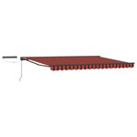 vidaXL Auvent rétractable électrique Orange Noir Anthracite 4 × 3 m
