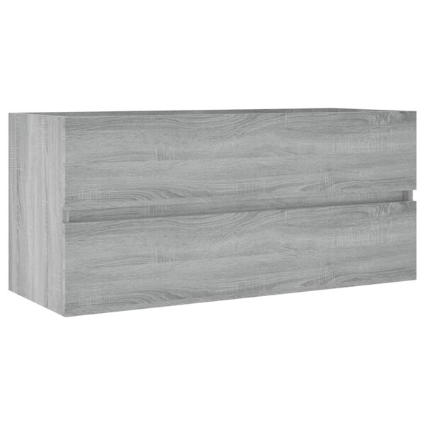 vidaXL Armoire d'évier Sonoma gris 100x38 5x45 cm Bois d'ingénierie