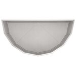 vidaXL Jardinière Argent 90 x 45 x 35 cm Acier inoxydable