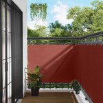 vidaXL Écran de balcon Terre cuite 110 x 500 cm Tissu Oxford