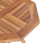 vidaXL Table pliable de jardin 45x45x45 cm Bois de teck solide