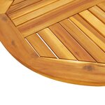 vidaXL Dessus de table Ø80x2 2 cm rond bois massif d'acacia