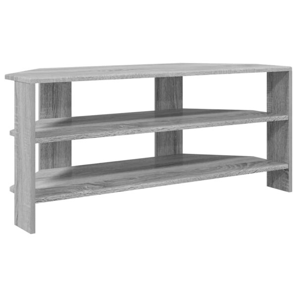 vidaXL MeubleTVd'Angle Gris Sonoma 102x40 5x45cm Bois d'ingénierie