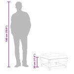 vidaXL Repose-pied de jardin avec coussin bois massif douglas