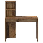 vidaXL Bureau d'écriture en vieux bois Vieux bois Bois Moyen Minimaliste