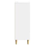 vidaXL Buffet Blanc brillant 66 x 34 5 x 95 cm Bois d'ingénierie