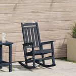 vidaXL Chaise Berçante de Jardin Bleu marine 70 x 92 x 108 cm