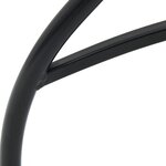 vidaXL Table de bistro mosaïque noir et blanc Ø50x70 cm céramique