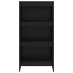 vidaXL Bibliothèque Chêne noir 80 x 30 x 155 cm Bois d'ingénierie