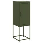 vidaXL Buffet vert olive 36x39x107 cm acier