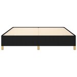 vidaXL Cadre de lit sans matelas noir 160x200 cm tissu