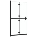 vidaXL Paroi de douche pliable Verre ESG transparent 120x190 cm