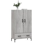 vidaXL Buffet haut sonoma gris 69 5x31x115 cm bois d'ingénierie