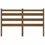 vidaXL Tête de lit Marron miel 146x4x100 cm Bois massif de pin