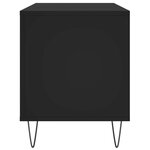 vidaXL Armoire à disques noir 100x38x48 cm bois d'ingénierie