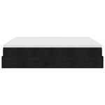 VidaXL Cadre de lit ottoman avec matelas noir 160x200 cm tissu