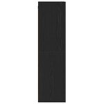 vidaXL Meuble TV mural Chêne noir 30 5 x 30 x 110 cm Bois d'ingénierie
