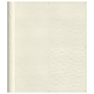 vidaXL Écran de balcon crème 120x700 cm 100  polyester oxford