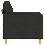 vidaXL Fauteuil Noir 60 cm Tissu