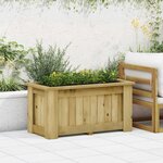 vidaXL Jardinière surélevée 100x50x50 cm Bois de pin imprégné