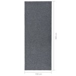 vidaXL Tapis 100x300 cm Gris