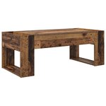 vidaXL Table basse Bois ancien 110 x 50 x 41 cm Bois d'ingénierie