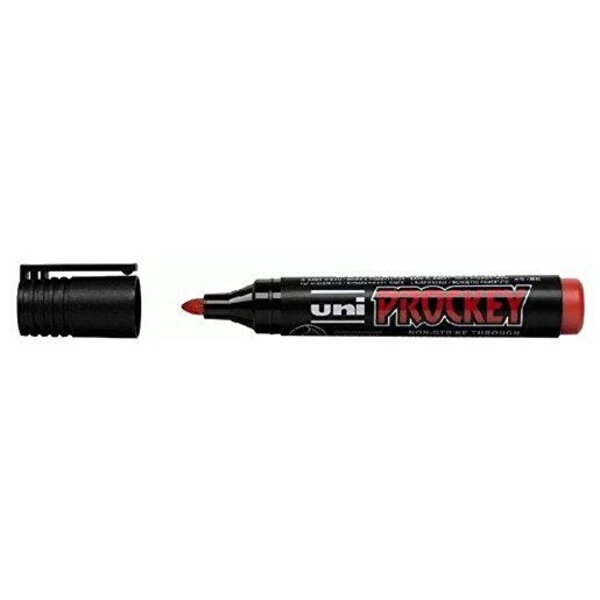 Marqueur PROCKEY PM122 Pointe conique moyenne 1 8 - 2 2mm Rouge UNI-BALL