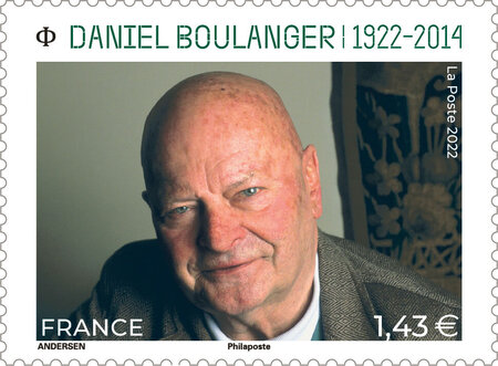 Timbre - Daniel Boulanger (1922-2014) - Lettre verte