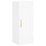 vidaXL Buffet haut Blanc 34 5x34x180 cm Bois d'ingénierie