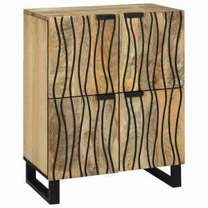 vidaXL Buffet Marron 60 x 33 x 75 cm bois de manguier massif