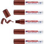 Marqueur craie liquide 4090 marron 4-15 mm x 5 EDDING