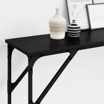 vidaXL Table console Chêne noir 200 x 29 x 75 cm