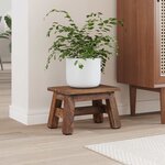 vidaXL Tabouret Naturel 30 x 20 x 20 cm Bois d'Acajou