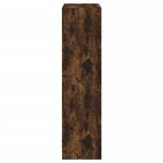 vidaXL Buffet haut avec portes chêne fumé 68x37x142 cm bois ingénierie